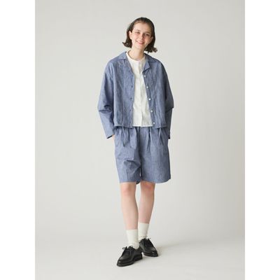 MidiUmi ミディウミ　シャツジャケット　シャンブレー　コットン　ショート丈 v_435231_92.jpg?$500$