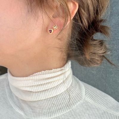 La Soeur(ラ・スール)のバースストーンピアス（K10） ※片耳販売通販