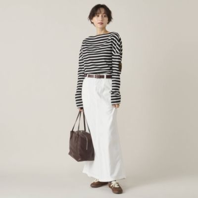 MADISONBLUE(マディソンブルー)のBOAT NECK L／S TEE BORDER通販