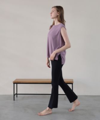 Julier ジュリエ　リブストレッチセミフレアパンツ Julier（ジュリエ）】リブストレッチセミフレアパンツ｜LITHEE YOGA