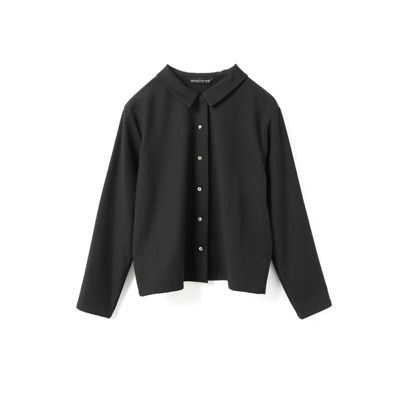 ミズイロインド　mizuiro ind プリーツカラーシャツ　ブラック mizuiro ind プリーツカラーシャツ｜ MARcourt ONLINE STORE