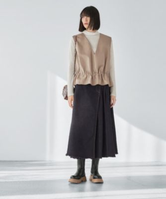 STYLE DELI(スタイルデリ)の【LUXE】ペプラムフェイクレザー