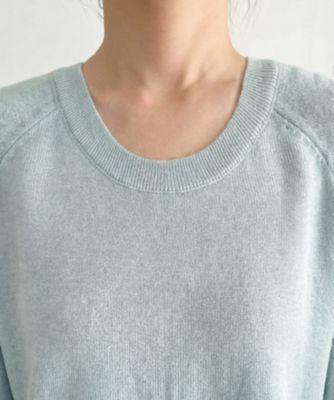 STYLE DELI(スタイルデリ)のサラッと綿混Uネックニットトップス通販