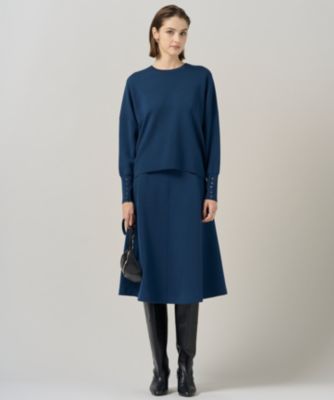 ICB(アイシービー)の【洗える】 シルキーウールダブルフェイス ニット