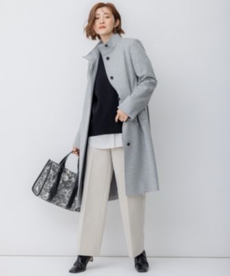 23区(ニジュウサンク)のウールカシミヤビーバー スタンドカラー コート