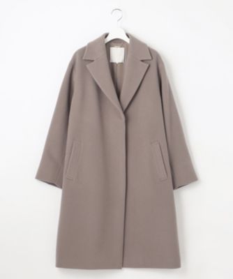 自由区 シャルムビーバー ロングコート ライトグレー 36 自由区 シャルムビーバー ロングコート ライトグレー 36 ノーカラー