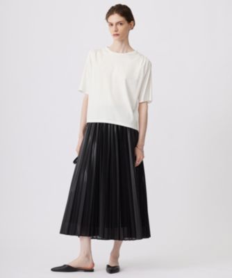 ICB(アイシービー)の【洗える】 レザーライクシアープリーツ