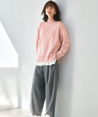 23区 L(ニジュウサンク エル)の【洗える】カシミヤブレンド ハイネック