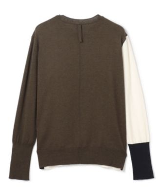 BEIGE, ★BURNET /カラーミックストップス　ベイジ23100円 BEIGE，(ベイジ)の【洗える】BURNET / カラーミックスクルーネック
