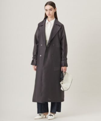 ICB(アイシービー)のシアーフォルムオーガン トレンチコート通販