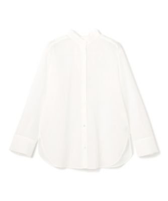 新品 BEIGE, PLUMERIA コットンシアーバックボウタイブラウス BEIGE，(ベイジ)の【洗える】PLUMERIA / コットンシアーバックボウタイ