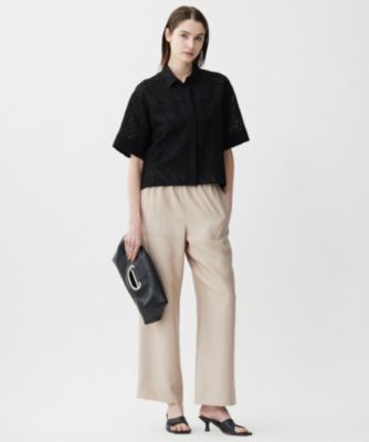 ICB(アイシービー)の【洗える】ゼブラシアーJQ クロップドシャツ