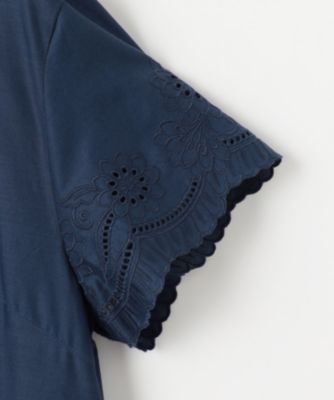 最終価格⭐️自由区⭐️エンブロイダリーローンワンピース カタログ掲載・接触冷感・洗える】エンブロイダリーローンシャツ