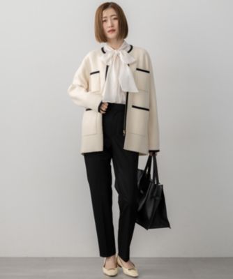 23区(ニジュウサンク)の【洗える】ミニブークレニット バイカラー