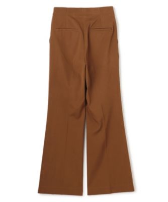 ベイジBEIGEフレアパンツ2 BEIGE，(ベイジ)の【洗える】DELANO / ハイストレッチフレア
