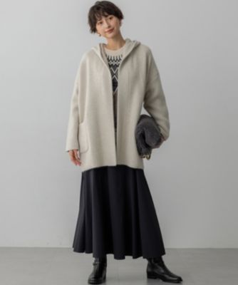 23区(ニジュウサンク)の【洗える】ラクーンブレンドダブルフェイス