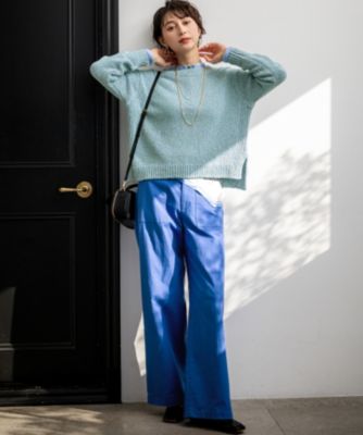 23区(ニジュウサンク)のコットンコードミックス クロップド ニット通販