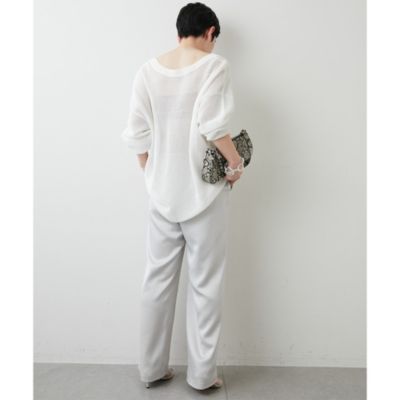 美品◎ウィムガゼット　メッシュニット　ホワイト. Whim Gazette（ウィムガゼット）の「2WAYアイレットメッシュ