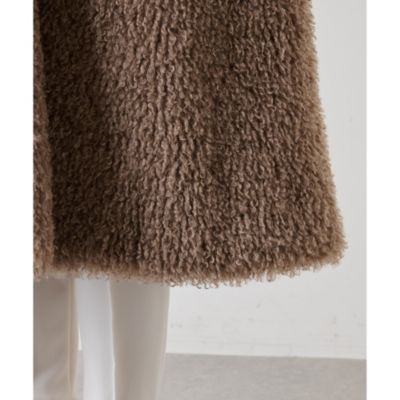 【美品】Whim Gazette エコファーコート WEB限定》エコファーショートコート | Whim Gazette(ウィム
