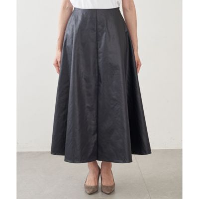 Whim Gazette(ウィム ガゼット)のレザータッチフレアスカート通販