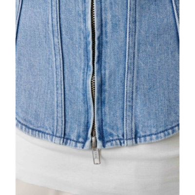 Whim Gazette DENIMコルセット F サックスブルー