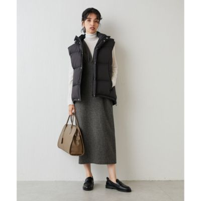 ウィムガゼット　グレンチェックジャンスカワンピース Whim Gazette(ウィム ガゼット)のグレンチェックVジャンスカ