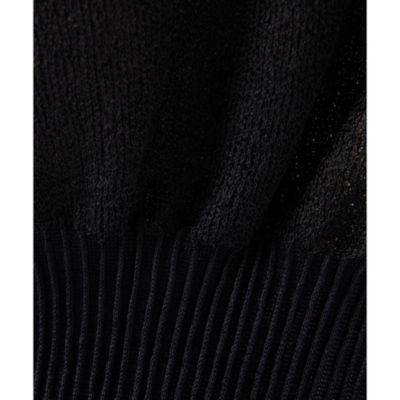 【最終お値下げ】Wim Gazette カップ付きリブノースリーブ(ブラック) Whim Gazette(ウィム ガゼット)の【THE PAUSE】シャイニーシアー