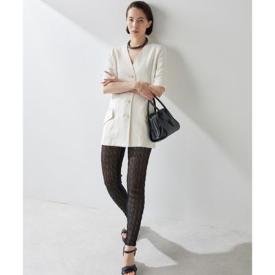 【美品】ウィムガゼット-Whim Gazette-スキニージップアップパンツ 美品】ウィムガゼット-Whim Gazette-スキニージップアップパンツ