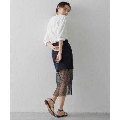 ‼︎【Whim Gazette】美品 チュールスカート グレー Whim Gazette(ウィム ガゼット)のチュールキリカエスカート通販