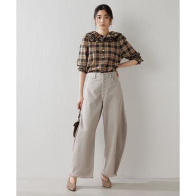 Whim Gazette(ウィム ガゼット)のフリルチェックブラウス通販 | 集英社