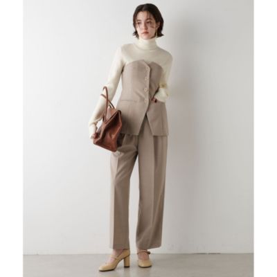 Whim Gazette 【美品】タックパンツ Whim Gazette(ウィム ガゼット)の平織タックパンツ通販 | 集英社HAPPY