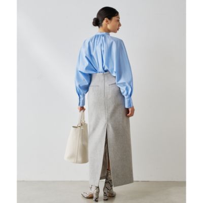 Whim Gazette(ウィム ガゼット)のメルトンスリットスカート通販