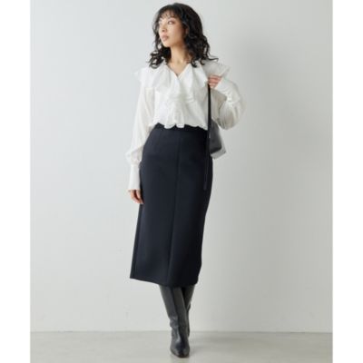 Whim Gazette(ウィム ガゼット)のカスケードフリルブラウス通販