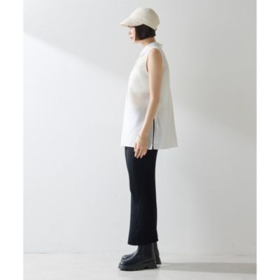ウィムガゼット Whim Gazette 25SS シアーノースリーブシャツ シアーノースリーブシャツ | Whim Gazette(ウィム ガゼット)レディース