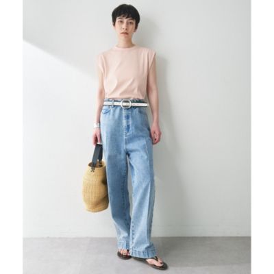 新品未使用✨ウィムガゼットWhim Gazetteセンタープレスワイドデニム36 ウィムガゼット Whim Gazette センタープレスデニムパンツ