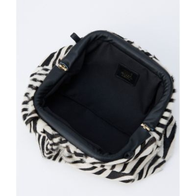Whim Gazette(ウィム ガゼット)の【INNUE】ZebraチェーンクラッチBAG