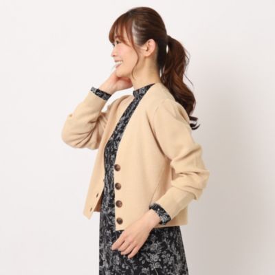 LAURA ASHLEY(ローラアシュレイ)の【洗える】リブニットショート丈