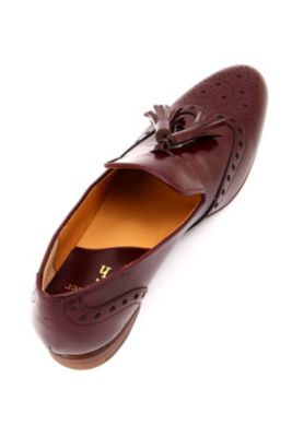 ✨美品✨chausser ローファー ウイングチップタッセルレザーブラック24 human woman(ヒューマン ウーマン)の◇chausserウィング