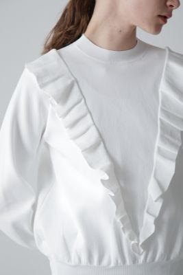 ADOREアドーア【美品】RIBラッフルニット リブニット フリル ADOREアドーア【美品】RIBラッフルニット リブニット フリル