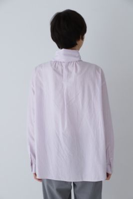 human woman(ヒューマン ウーマン)の◇ストライプボウタイブラウス通販