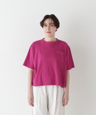 human woman / ヒューマンウーマン ◆ラフィ天竺製品染めＴシャツ human woman(ヒューマン ウーマン)の◇ラフィ天竺製品染めT