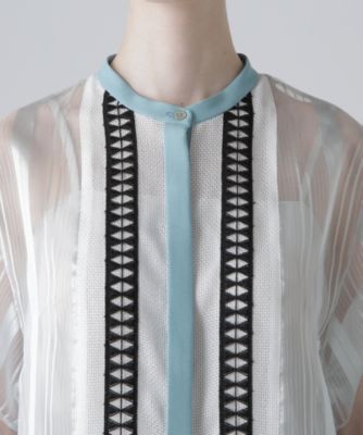 ADORE(アドーア)の◇シアーストライプブラウス通販 | 集英社HAPPY PLUS