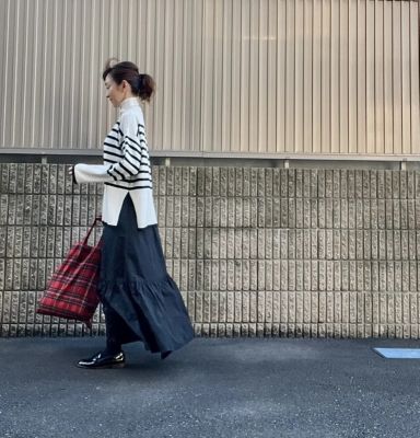 E by eclat(イーバイエクラ)のメモリータフタティアードスカート通販 