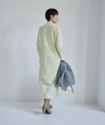 STYLE DELI(スタイルデリ)の立体ボーダーニットワンピース通販