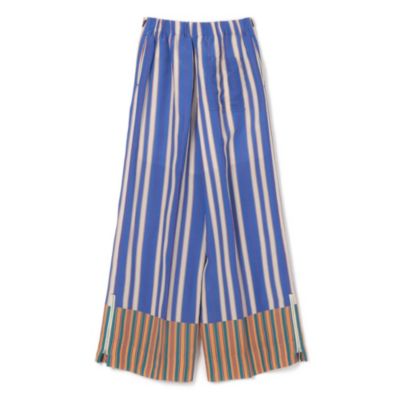 【新品未使用】TELMA WASHI Stripe Wide Pants 34 TELMA(テルマ)のWASHI Stripe Wide Pants通販 | mirabella
