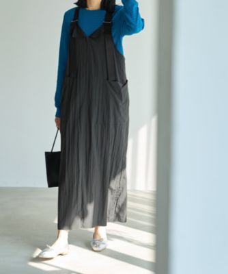STYLE DELI(スタイルデリ)のフロント折り返しジャンパースカート