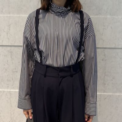 MY WEAKNESS SHAUN SHIRT ストライプシャツ MY WEAKNESS(マイ ウィークネス)の【ともさかりえさん着用