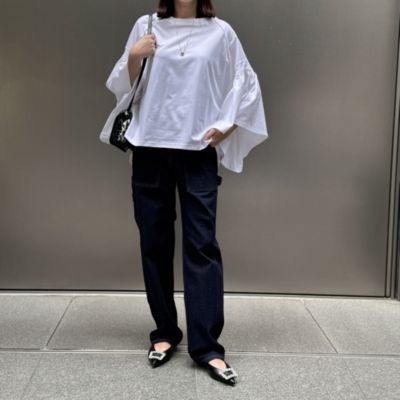 COGTHEBIGSMOKE(コグ ザ ビッグスモーク)のギャザースリーブTシャツ