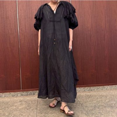今季完売品　25SS カレンソロジー　ハンドスモッキングワンピース　ブラック Curensology ワンピース Curensology(カレンソロジー)/ハンド