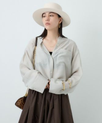 Chaos フェインシルクシャツ2025Autumn Collection Chaos(カオス)のフェインシルクシャツ通販 | 集英社HAPPY PLUS STORE